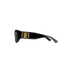 Women’s Bossy Round Af Sunglasses in Black - Image 5